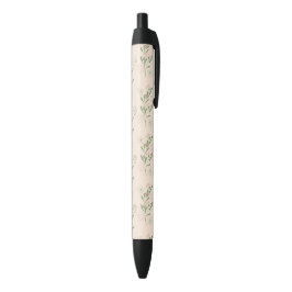 Roze Groen Retro Y2K 70s Bloempatroon Zwarte Inkt Pen
