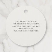 Roze Groen Roos bloemblaadjes bloementuin bruiloft Bedankjes Labels (Achterkant)