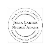 Roze Groen Roos bloemblaadjes bloementuin bruiloft Rubberstempel (Afrduk)