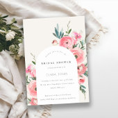 Roze groen Roos Orchid Arch Floral Vrijgezellenfee Kaart