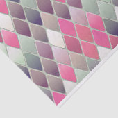 roze groen ruitpastelpapier tissuepapier (Detail)