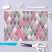 roze groen ruitpastelpapier tissuepapier (Craft)