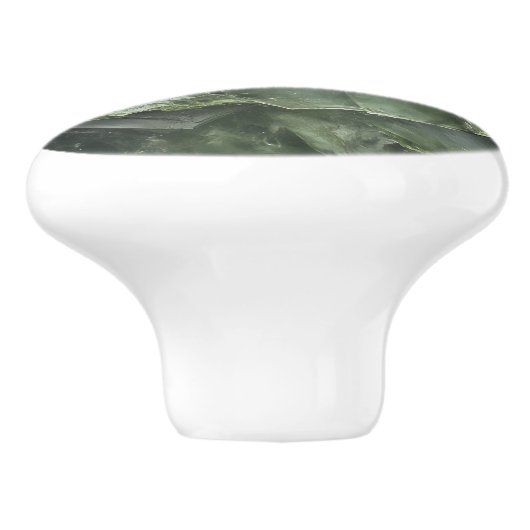 Roze Groen Toermalijn Gem Patroon Keramische Knop (Zijkant)