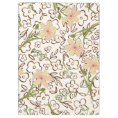 Roze groen ventilatorpatroon, aangepast klembord (Achterkant)