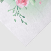 roze groen waterverf boeket tissuepapier (Detail)