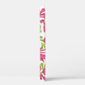 Roze Groen Wit Abstract Bloem Case-Mate iPhone Case (Achterkant / Rechts)