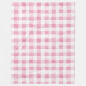 Roze Groen Witte Gekeperde Strepen Fleece Deken (Voorkant)