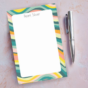 Roze groene aangepaste grafische kaart op maat post-it® notes