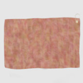 Roze Groene Abstract Naadloos Patroon Golfhanddoek (Horizontaal)