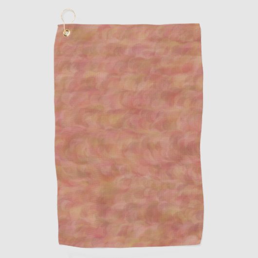 Roze Groene Abstract Naadloos Patroon Golfhanddoek (Voorkant)