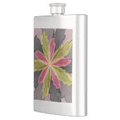 Roze groene anthracite Fantasy Flower Fractal Art Flacon (Links)