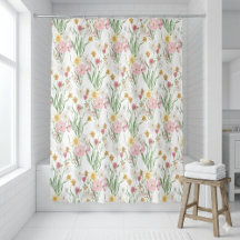 Roze Groene Aquarel Wilde Bloem