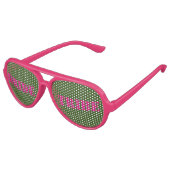 Roze groene bachelorette bride Tribe bril Aviator Zonnebril (Gekanteld)