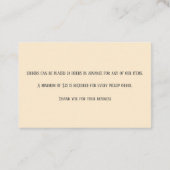 Roze Groene Bakkerij Baker Pastry Chef Macaron Visitekaartje (Achterkant)