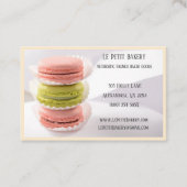 Roze Groene Bakkerij Baker Pastry Chef Macaron Visitekaartje (Voorkant)