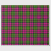 Roze Groene Blackwatch Campbell Tartan Plaid Cadeaupapier (Vlak)