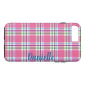 Roze, groene, blauwe, Paarse patroonnaam Case-Mate iPhone Case (Achterkant (Horizontaal))