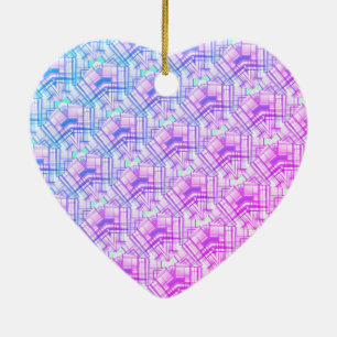 roze groene blauwe patroonkleur keramisch ornament
