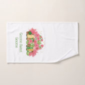 Roze Groene Bloem Kabouters Kabouter Zoete Kaboute Bad Handdoek (Handdoek)