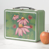 Roze & Groene Bloemen Lunchbox (In situ)