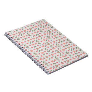 Roze & Groene Bloemen Notitieboek