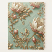 Roze Groene Bloemige Planner Dagboek (Achterkant)