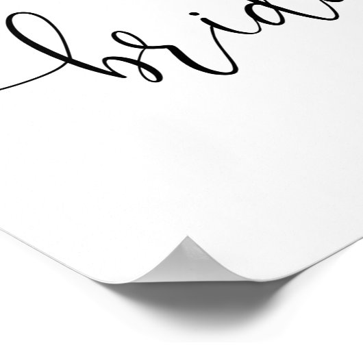 Roze groene bloemstuk bruidsdouche welkomstbord poster (Hoek)