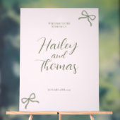 Roze & Groene Boog Trouwbord Acryl Bord (Neutraal)