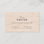 Roze & Groene Cactus Vakantiewoningen Airbnb Visitekaartje (Achterkant)