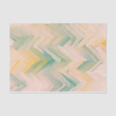 Roze groene chevron Abstracte geometrische lijnpat Tissuepapier (Voorkant)