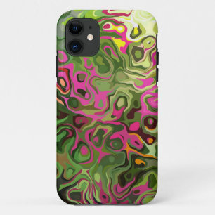 Roze groene cirkels op straat Er Hoesje voor iPhon