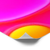 Roze & Groene Cirkels Poster (Hoek)