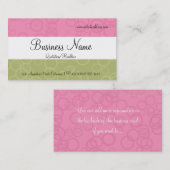 Roze & Groene Cirkels Visitekaartjes (Voorkant / Achterkant)