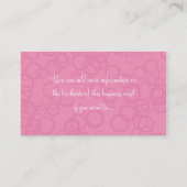 Roze & Groene Cirkels Visitekaartjes (Achterkant)