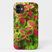 Roze groene Coleus Flower Phone Case (Achterkant)