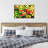 Roze groene Coleus tropisch canvas Afdruk (Insitu (Slaapkamer))