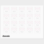 Roze groene Confetti Wedding Stickers (Vel)