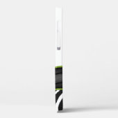 Roze groene Daisy Zebra Print gepersonaliseerd Case-Mate iPhone Case (Achterkant / Links)