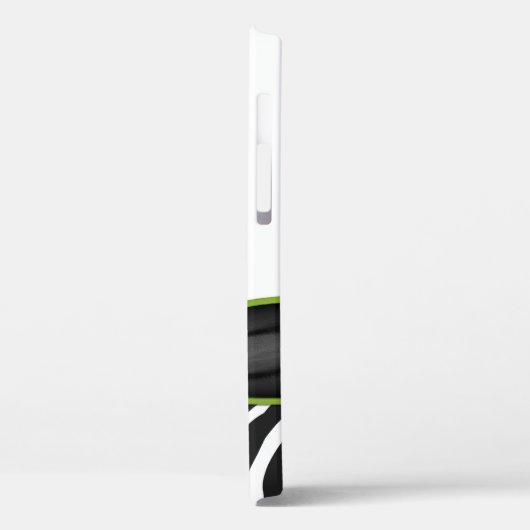 Roze groene Daisy Zebra Print gepersonaliseerd Case-Mate iPhone Case (Achterkant / Links)