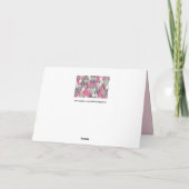 roze groene diamantpastelkaart kaart (Achterkant)