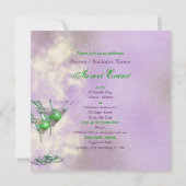 Roze groene elegant 21st kaart (Achterkant)