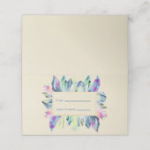 Roze groene en blauwe kristallen Plaats naam Plaatskaartje (Buitenkant ongevouwen)