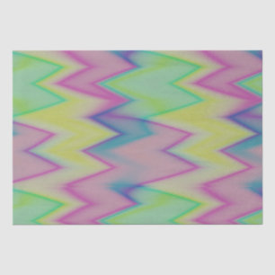 roze groene en blauwe zigzags inpakpapier vellen tissuepapier