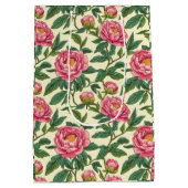 Roze, groene en gele Chinoiserie Bloemen Medium Cadeauzakje (Achterkant)