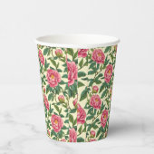 Roze, groene en gele Chinoiserie Bloemen Papieren Bekers (Rechts)