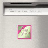 Roze, Groene en Gele Magnet van het Afstuderen (Insitu (Vaatwasser))