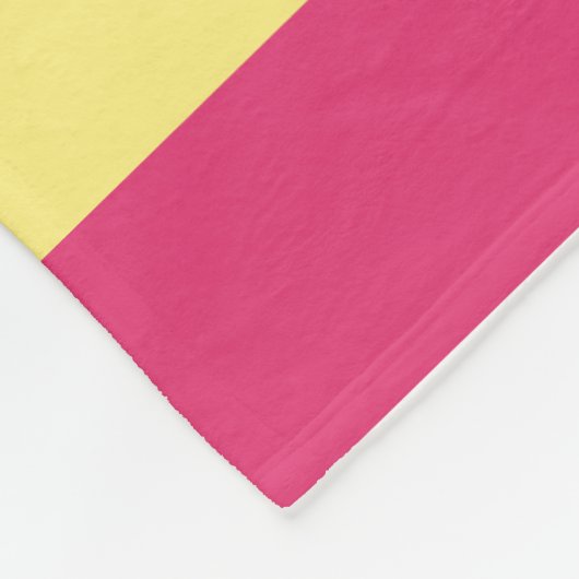 Roze, groene en gele strepen fleece deken (Hoek)