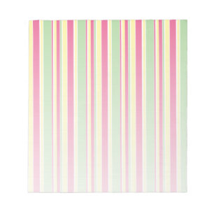 Roze, groene en gele strepen notitieblok