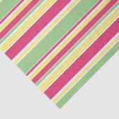 Roze, groene en gele strepen tissuepapier (Detail)