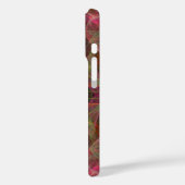 Roze, groene en zwarte fractal Hoesje (Achterkant / Links)